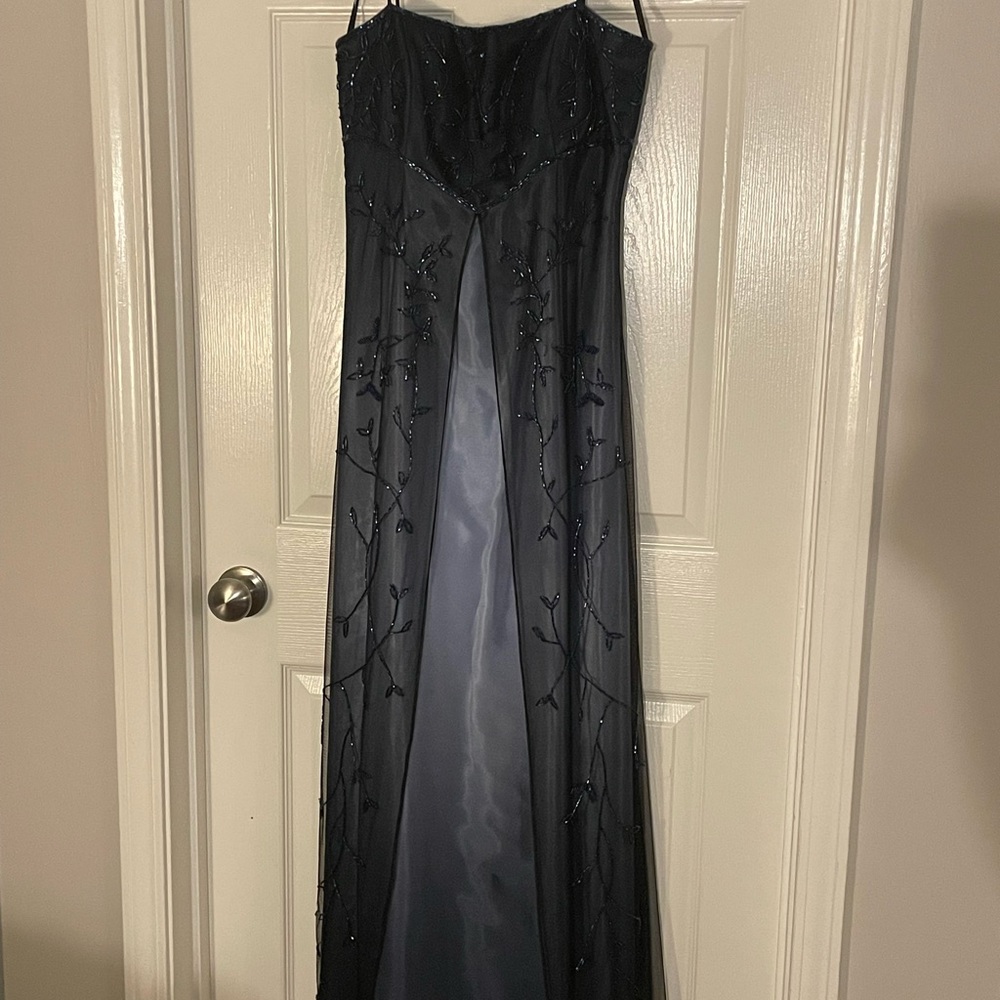 Purple Beaded Prom Dress
